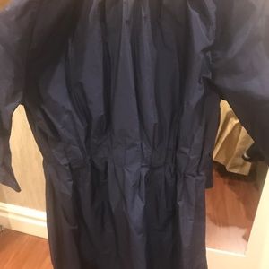 Navy blue cinched waist dress